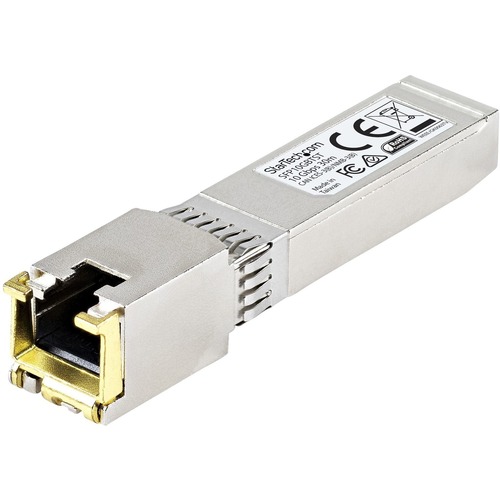 StarTech MSA Uncoded SFP+ Module - 10GBASE-T - 10GE Gigabit Ethernet SFP+ SFP to RJ45 Cat6/Cat5e Transceiver Module - 30m (SFP10GBTST)