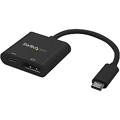 StarTech USB C to DisplayPort Adapter with 60W Power Delivery Pass-Through - 4K 60Hz USB Type-C to DP 1.2 Video Converter w/ Charging (CDP2DPUCP)