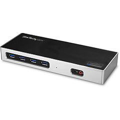StarTech USB-C / USB 3.0 Docking Station - Compatible with Windows / macOS - Supports 4K Ultra HD Dual Monitors - USB-C - Six USB Type-A Ports - DK30A2DH