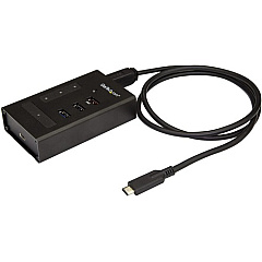 StarTech 4 Port USB-C Hub - 1x USB-C & 3x USB-A - Mountable Metal USB Type-C Hub - 5Gbps USB 3.1/3.2 Gen 1 - Self Powered - BC 1.2 (HB30C3A1CST)
