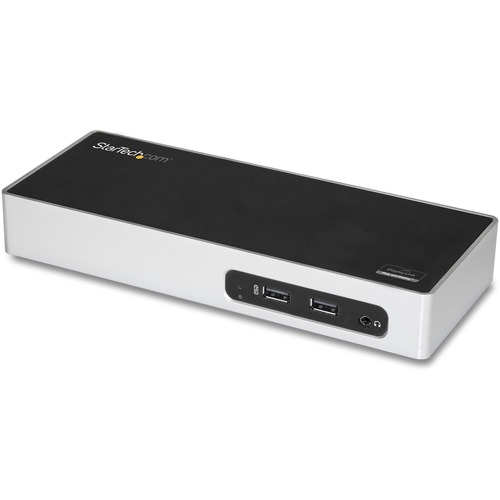 StarTech Star Tech.com USB 3.0 Docking Station - Dual Monitor Laptop Dock with HDMI & DVI/VGA - 6x USB Type-A Hub, GbE - Universal Windows & Mac (DK30ADD)
