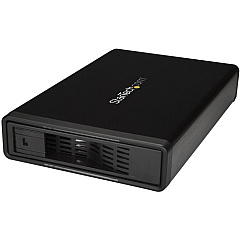 StarTech eSATA Enclosure - Hard Drive Enclosure for 3.5in SATA HDD - USB 3.0 / eSATA - Trayless - External HDD Enclosure - Metal (S351BMU33ET)