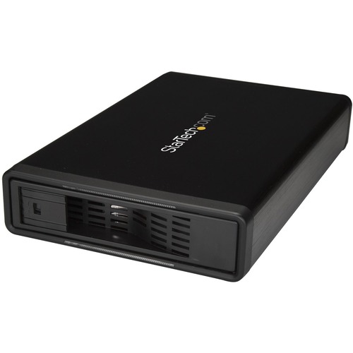 StarTech eSATA Enclosure - Hard Drive Enclosure for 3.5in SATA HDD - USB 3.0 / eSATA - Trayless - External HDD Enclosure - Metal (S351BMU33ET)