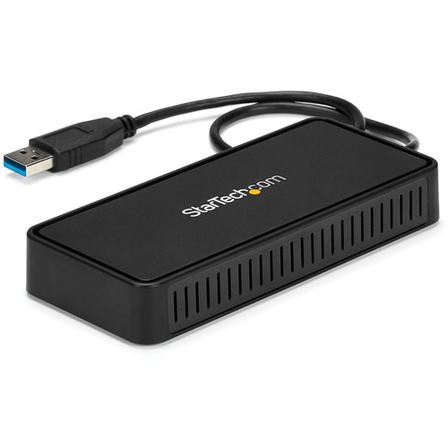 StarTech USB 3.0 Mini Dock - Dual Monitor USB Type-A Laptop Docking Station - DisplayPort 4K 60Hz & Gigabit Ethernet - 1' (30cm) cable (USBA2DPGB)