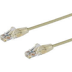 StarTech 3 ft CAT6 Cable - Slim CAT6 Patch Cord - Gray - Snagless RJ45 Connectors - Gigabit Ethernet Cable - 28 AWG - LSZH (N6PAT3GRS)