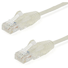 StarTech 6 ft CAT6 Cable - Slim CAT6 Patch Cord - Gray - Snagless RJ45 Connectors - Gigabit Ethernet Cable - 28 AWG - LSZH (N6PAT6GRS)
