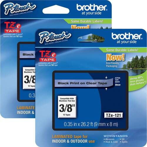 Brother P-touch TZe Laminated Tape Cartridges (TZE121BD)