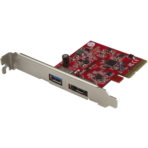 StarTech 2 Port USB 3.1 (10Gbps) + eSATA PCI Express Card - 1x USB-A + 1x eSATA - USB 3.1 PCIe Card & eSATA Card - USB 3.1 Expansion Card (PEXUSB311A1E)
