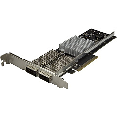 StarTech Dual Port 40G QSFP+ Network Card - Intel XL710 Open QSFP+ Converged Adapter PCIe 40 Gigabit Fiber Ethernet Server 40GbE NIC (PEX40GQSFDPI)