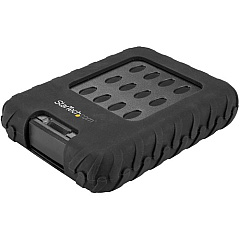 StarTech USB 3.1 External Hard Drive Enclosure 10Gbps - IP65 - 2.5 SATA SSD / HDD Rugged USB Type C Hard Drive Enclosure (S251BRU31C3)