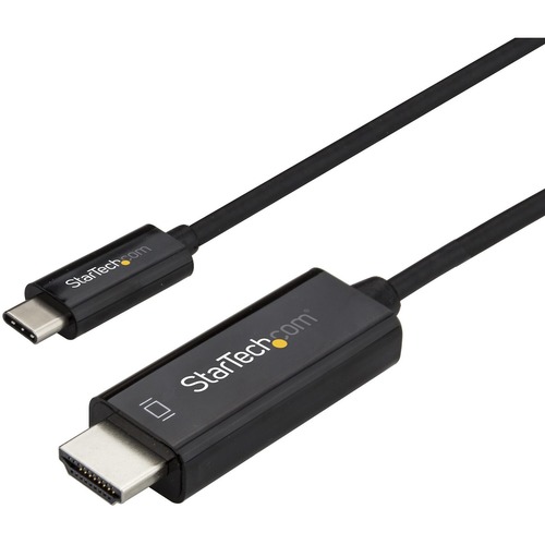 StarTech 6ft (2m) USB C to HDMI Cable - 4K 60Hz USB Type C DP Alt Mode to HDMI 2.0 Video Display Adapter Cable - Works w/Thunderbolt 3 (CDP2HD2MBNL)
