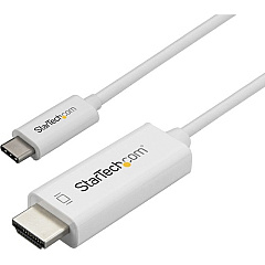 StarTech 10ft (3m) USB C to HDMI Cable - 4K 60Hz USB Type C DP Alt Mode to HDMI 2.0 Video Display Adapter Cable -Works w/Thunderbolt 3 (CDP2HD3MWNL)
