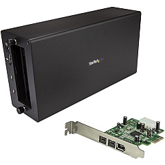 StarTech Thunderbolt 3 to FireWire Adapter - External PCI Enclosure - PCIe Card plus TB3 Chassis (BNDTB1394B3)