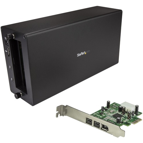 StarTech Thunderbolt 3 to FireWire Adapter - External PCI Enclosure - PCIe Card plus TB3 Chassis (BNDTB1394B3)