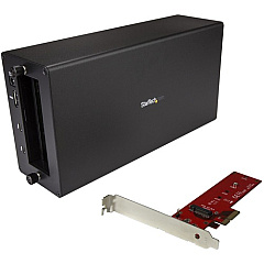 StarTech Thunderbolt 3 to M.2 adapter - External PCI Express Enclosure - Chassis plus card (BNDTB4M2E1)
