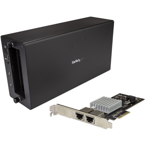 StarTech Thunderbolt 3 to 2-port 10GbE NIC Chassis - External PCIe Enclosure plus Card (BNDTB310GNDP)