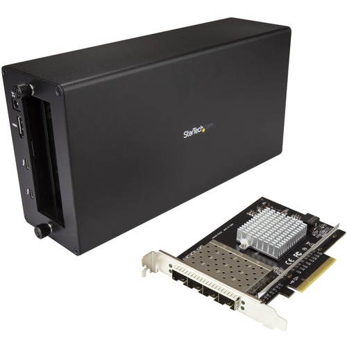 StarTech Thunderbolt 3 to 10GbE Fiber Network Chassis - External enclosure - 4 Open SFP+ Ports (BNDTB410GSFP)