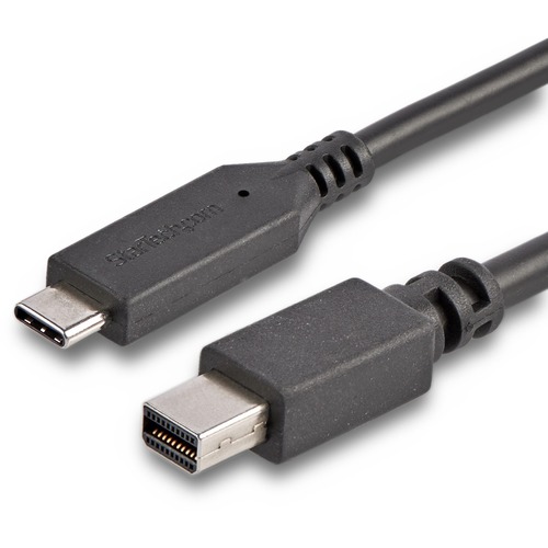 StarTech 6 ft. / 1.8 m USB-C to Mini DisplayPort Cable - 4K 60Hz - Black - USB 3.1 Type-C to Mini DP Adapter Cable - mDP Cable (CDP2MDPMM6B)