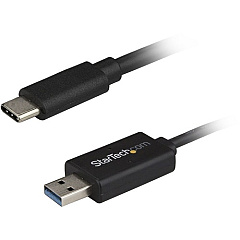 StarTech USB C to USB Data Transfer Cable - Mac / Windows - USB 3.0 - USB C to USB A Cable - Windows Easy Transfer Cable - Mac Data Transfer (USBC3LINK)
