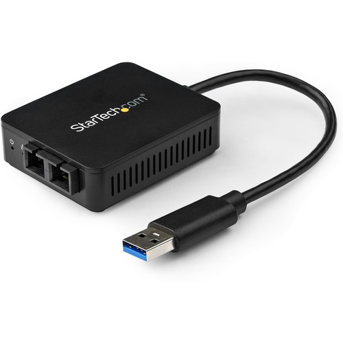 StarTech USB to Fiber Optic Converter - 1000Base-SX SC - USB 3.0 to Gigabit Ethernet Network Adapter - 550m MM - Windows / Mac / Linux (US1GA30SXSC)