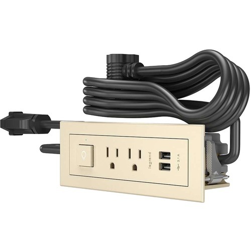 Wiremold Wiremold Radiant Furniture Power Switching Power Unit - Light Almond (16358)