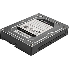 StarTech 2.5 to 3.5 Hard Drive Adapter - For SATA and SAS SSD / HDD - 2.5 to 3.5 Hard Drive Enclosure - 2.5 to 3.5 SSD Adapter - 2.5 to 3.5 HDD Adapter (25SATSAS35HD)