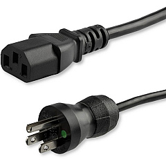 StarTech 15ft (4.5m) Hospital Grade Power Cord, 18AWG, NEMA 5-15P to C13, 10A 125V, Green Dot Medical Power Cable, Monitor Power Cable (PXTMG10115)