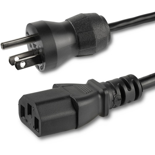 StarTech 3ft (1m) Hospital Grade Power Cord, 18AWG, NEMA 5-15P to C13, 10A 125V, Green Dot Medical Power Cable, Monitor Power Cable (PXTMG1013)