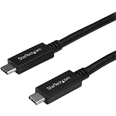 StarTech 6 ft 1.8m USB C to USB C Cable w/ 5A PD - M/M - USB 3.0 (5Gbps) - USB-IF Certified - USB Type C Cable - USB C Charging Cable - USB C Cable (USB315C5C6)