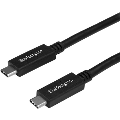 StarTech 6 ft 1.8m USB C to USB C Cable w/ 5A PD - M/M - USB 3.0 (5Gbps) - USB-IF Certified - USB Type C Cable - USB C Charging Cable - USB C Cable (USB315C5C6)