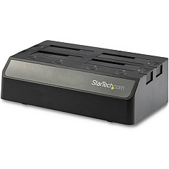 StarTech 4-Bay USB 3.1 to SATA Hard Drive Docking Station, 2.5/3.5" SATA III (6Gbps) SSD/HDD Dock, 10Gbps Top Loading Drive Bay (SDOCK4U313)