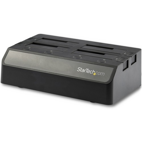 StarTech 4-Bay USB 3.1 to SATA Hard Drive Docking Station, 2.5/3.5" SATA III (6Gbps) SSD/HDD Dock, 10Gbps Top Loading Drive Bay (SDOCK4U313)