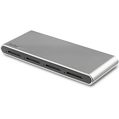 StarTech Star Tech.com 4 Slot USB C SD Card Reader - USB 3.1 (10Gbps) - SD 4.0 UHS-II - Multi SD Card Reader - USB C to SD Card Adapter - SD Memory Card Reader (4SD4FCRU31C)