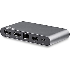 StarTech Star Tech.com USB C Dock - 4K Dual Monitor DisplayPort Docking Station - 100W Power Delivery Passthrough, GbE, 2x USB-A - Multiport Adapter (DK30C2DAGPD)