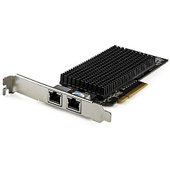 StarTech Dual Port 10G PCIe Network Adapter Card - Tehuti TN4010 10GBASE-T PCI Express 10GbE Multi Gigabit Ethernet 5 Speed NIC 2port (ST10GSPEXNDP)