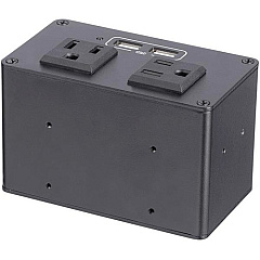 StarTech Power Outlet Module for Conference Table Connectivity Box - 2x AC Power and 2x USB-A - Power and Charging Hub (MOD4POWERNA)
