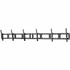 StarTech Triple-Display TV Wall Mount - Menu Board Mount - Landscape - For 40" to 50" VESA Mount Displays - 5 Tilt Settings - Digital Signage Mount - Triple Monitor Wall Bracket (FPWMNB)
