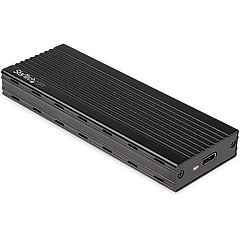 StarTech USB-C (10Gbps) to M.2 NVMe SSD Enclosure - Portable M.2 PCIe Aluminum Case - 1GB/s Read & Write - Mac & PC (M2E1BMU31C)