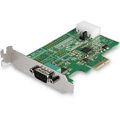 StarTech 1-port PCI Express RS232 Serial Adapter Card - PCIe Serial DB9 Controller Card 16950 UART - Low Profile - Windows/Linux (PEX1S953LP)