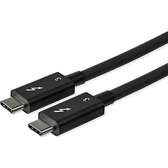 StarTech 0.8m/2.7ft Thunderbolt 3 to Thunderbolt 3 Cable - 40Gbps - Certified TB3 - USB C Compatible - Active - 100W PD (TBLT34MM80CM)