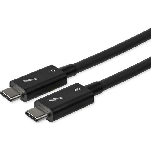 StarTech 0.8m/2.7ft Thunderbolt 3 to Thunderbolt 3 Cable - 40Gbps - Certified TB3 - USB C Compatible - Active - 100W PD (TBLT34MM80CM)