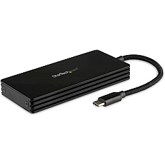 StarTech M.2 SSD Enclosure for M.2 SATA Drives - USB 3.1 Gen 2 - M.2 External Enclosure for USB-C Laptop - M.2 SATA USB Adapter (SM21BMU31CI3)
