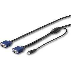 StarTech 6 ft. (1.8 m) USB KVM Cable for StarTech Rackmount Consoles - VGA and USB KVM Console Cable (RKCONSUV6)