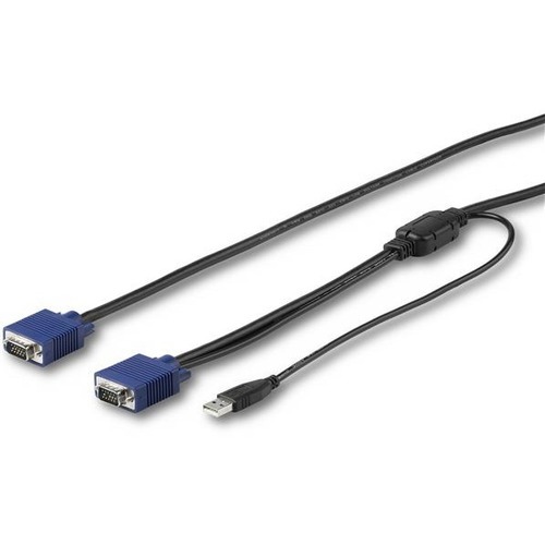 StarTech 6 ft. (1.8 m) USB KVM Cable for StarTech Rackmount Consoles - VGA and USB KVM Console Cable (RKCONSUV6)