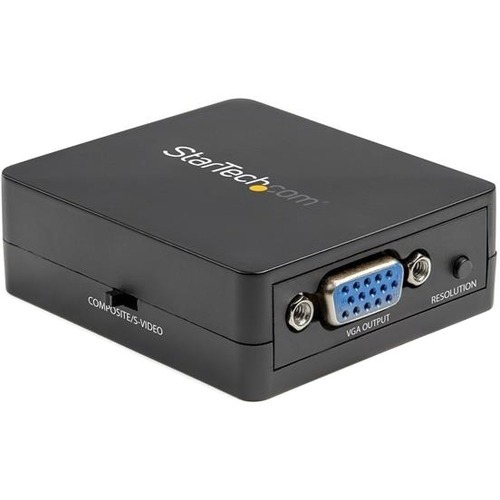 StarTech Composite to VGA Video Converter - 1920x1200 - Composite Video Scaler - S Video to VGA Adapter (VID2VGATV3)