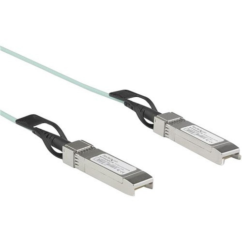 StarTech Dell EMC AOC-SFP-10G-2M Compatible 2m 10G SFP+ to SFP AOC Cable - 10GbE SFP+ Active Optical Fiber - 10Gbps SFP + Cable 6.5' (AOCSFP10G2ME)