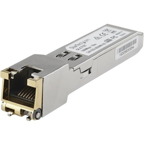 StarTech Dell EMC SFP-1G-T Compatible SFP Module - 1000BASE-T - 1GE Gigabit Ethernet SFP to RJ45 Cat6/Cat5e Transceiver - 100m (SFP1GTEMCST)