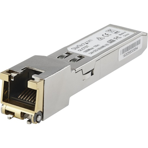 StarTech Juniper SFP-1GE-T Compatible SFP Module - 1000BASE-T - 1GE Gigabit Ethernet SFP to RJ45 Cat6/Cat5e Transceiver - 100m (SFP1GETST)