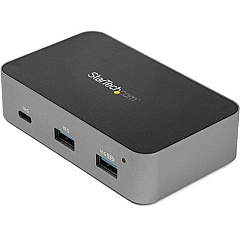 StarTech 3 Port USB C 3.1 Gen 2 Hub with Ethernet Adapter - 10Gbps USB Type C to 2x USB-A 1x USB-C - Powered Hub w/ Fast Charging (HB31C2A1CGS)
