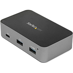StarTech 4-Port USB C Hub - USB 3.1 Gen 2 (10 Gbps) - 3x USB-A & 1x USB-C - Powered - Universal Adapter Included (HB31C3A1CS)
